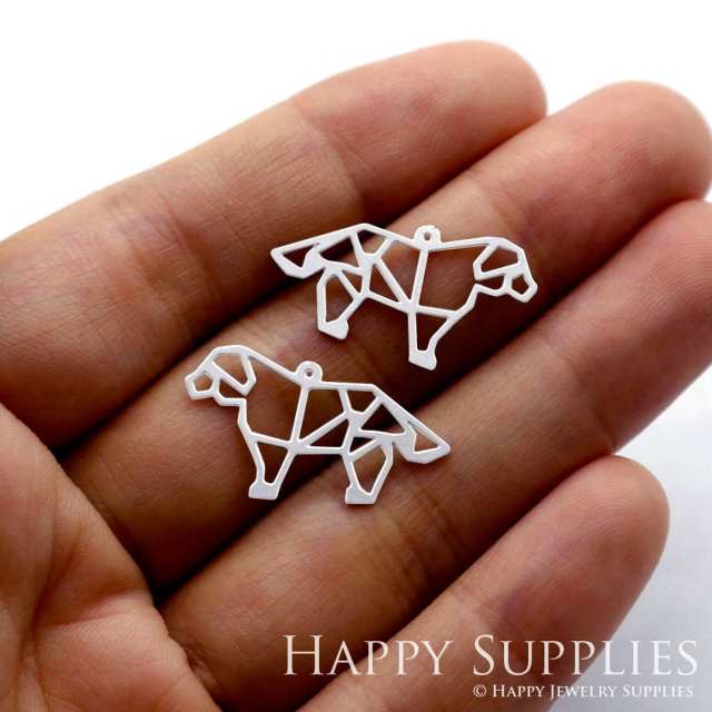 Stainless Steel Jewelry Charms, Dog Stainless Steel Earring Charms, Stainless Steel Silver Jewelry Pendants, Stainless Steel Silver Jewelry Findings, Stainless Steel Pendants Jewelry Wholesale (SSD075)