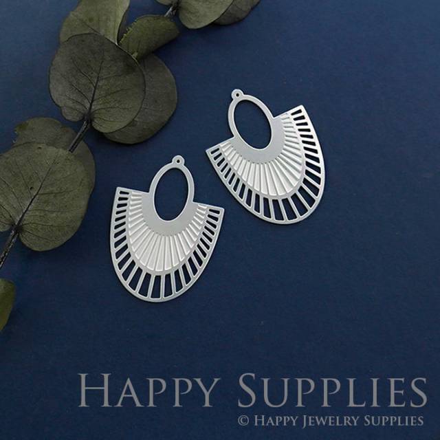 Stainless Steel Jewelry Charms, Geometric Stainless Steel Earring Charms, Stainless Steel Silver Jewelry Pendants, Stainless Steel Silver Jewelry Findings, Stainless Steel Pendants Jewelry Wholesale (SSD421)