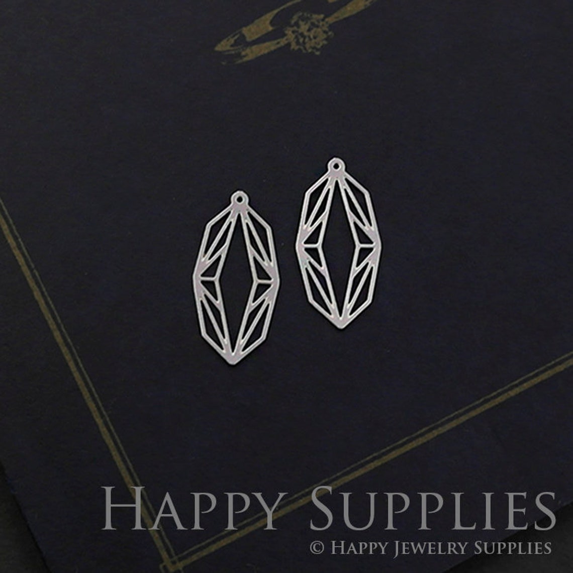 Stainless Steel Jewelry Charms, Geometric Stainless Steel Earring Charms, Stainless Steel Silver Jewelry Pendants, Stainless Steel Silver Jewelry Findings, Stainless Steel Pendants Jewelry Wholesale (SSD533-small)