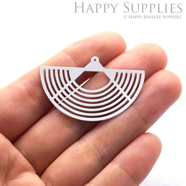 Stainless Steel Jewelry Charms, Geometric Stainless Steel Earring Charms, Stainless Steel Silver Jewelry Pendants, Stainless Steel Silver Jewelry Findings, Stainless Steel Pendants Jewelry Wholesale (SSD692)