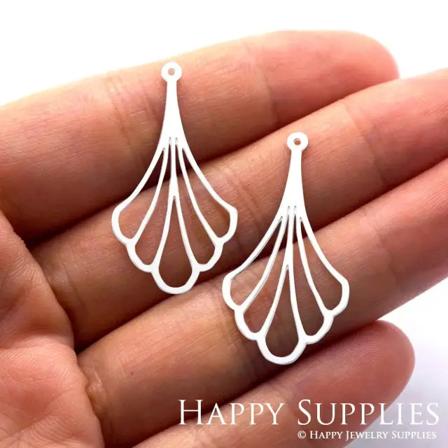 Stainless Steel Jewelry Charms, Leaves Stainless Steel Earring Charms, Stainless Steel Silver Jewelry Pendants, Stainless Steel Silver Jewelry Findings, Stainless Steel Pendants Jewelry Wholesale (SSD542)