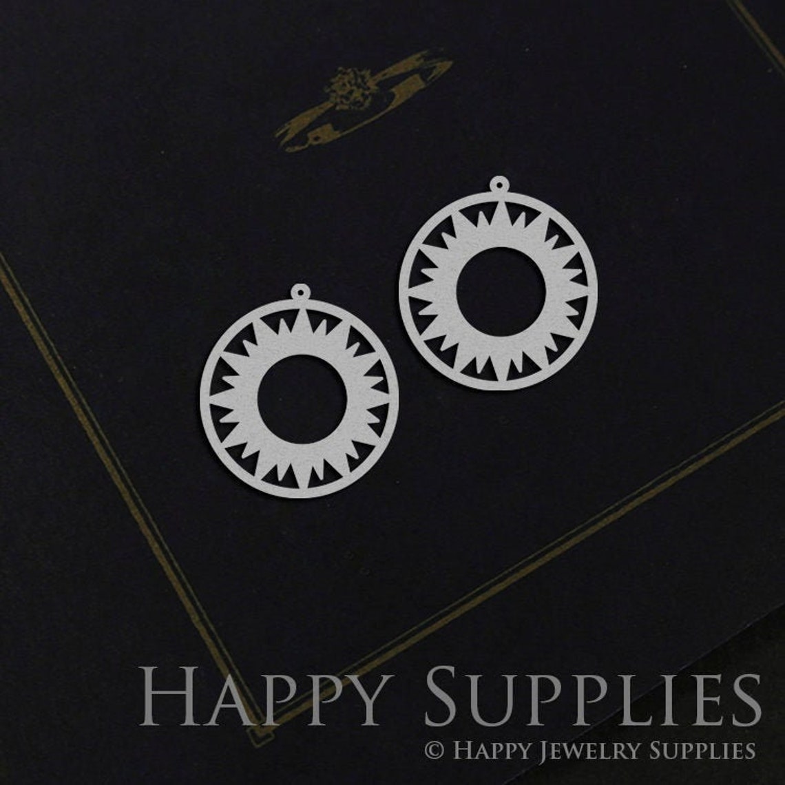 Stainless Steel Jewelry Charms, Circle Stainless Steel Earring Charms, Stainless Steel Silver Jewelry Pendants, Stainless Steel Silver Jewelry Findings, Stainless Steel Pendants Jewelry Wholesale (SSD726)
