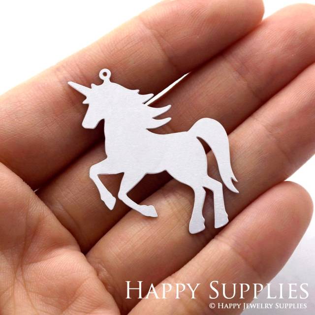 Stainless Steel Jewelry Charms, Unicorn Stainless Steel Earring Charms, Stainless Steel Silver Jewelry Pendants, Stainless Steel Silver Jewelry Findings, Stainless Steel Pendants Jewelry Wholesale (SSD752)