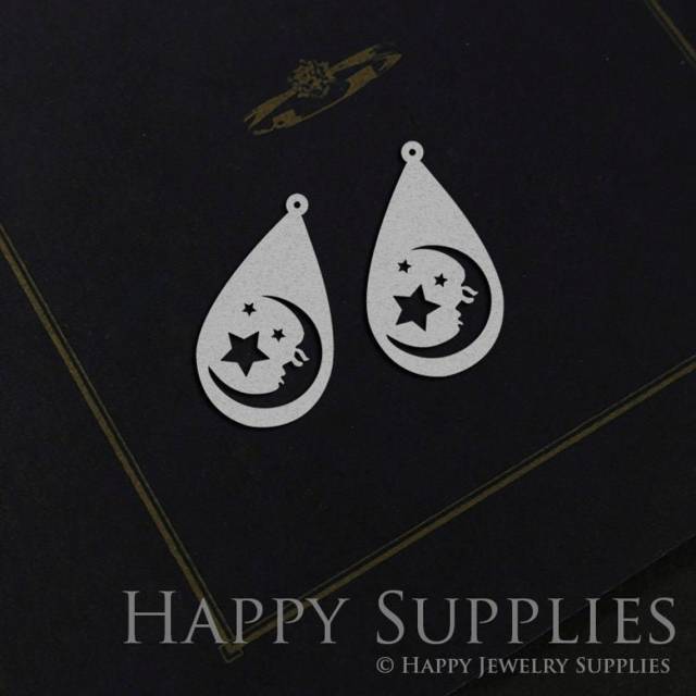 Stainless Steel Jewelry Charms, Teardrop Stainless Steel Earring Charms, Stainless Steel Silver Jewelry Pendants, Stainless Steel Silver Jewelry Findings, Stainless Steel Pendants Jewelry Wholesale (SSD776)