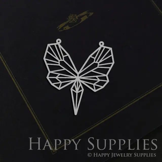 Stainless Steel Jewelry Charms, Butterfly Stainless Steel Earring Charms, Stainless Steel Silver Jewelry Pendants, Stainless Steel Silver Jewelry Findings, Stainless Steel Pendants Jewelry Wholesale (SSD821)