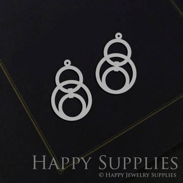 Stainless Steel Jewelry Charms, Circles Stainless Steel Earring Charms, Stainless Steel Silver Jewelry Pendants, Stainless Steel Silver Jewelry Findings, Stainless Steel Pendants Jewelry Wholesale (SSD825)