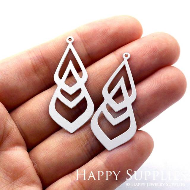 Stainless Steel Jewelry Charms, Drop Stainless Steel Earring Charms, Stainless Steel Silver Jewelry Pendants, Stainless Steel Silver Jewelry Findings, Stainless Steel Pendants Jewelry Wholesale (SSD784)