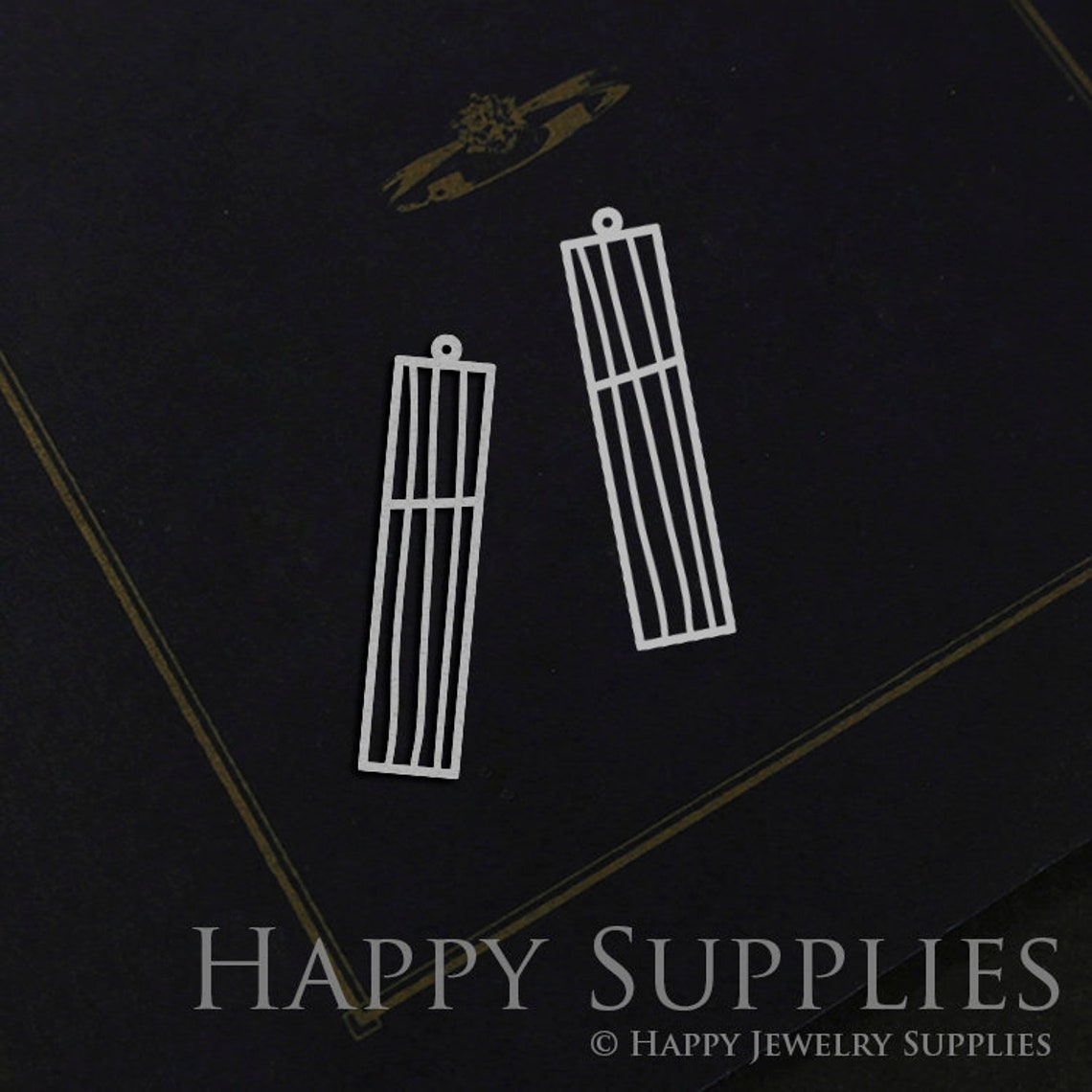 Stainless Steel Jewelry Charms, Rectangle Stainless Steel Earring Charms, Stainless Steel Silver Jewelry Pendants, Stainless Steel Silver Jewelry Findings, Stainless Steel Pendants Jewelry Wholesale (SSD801)