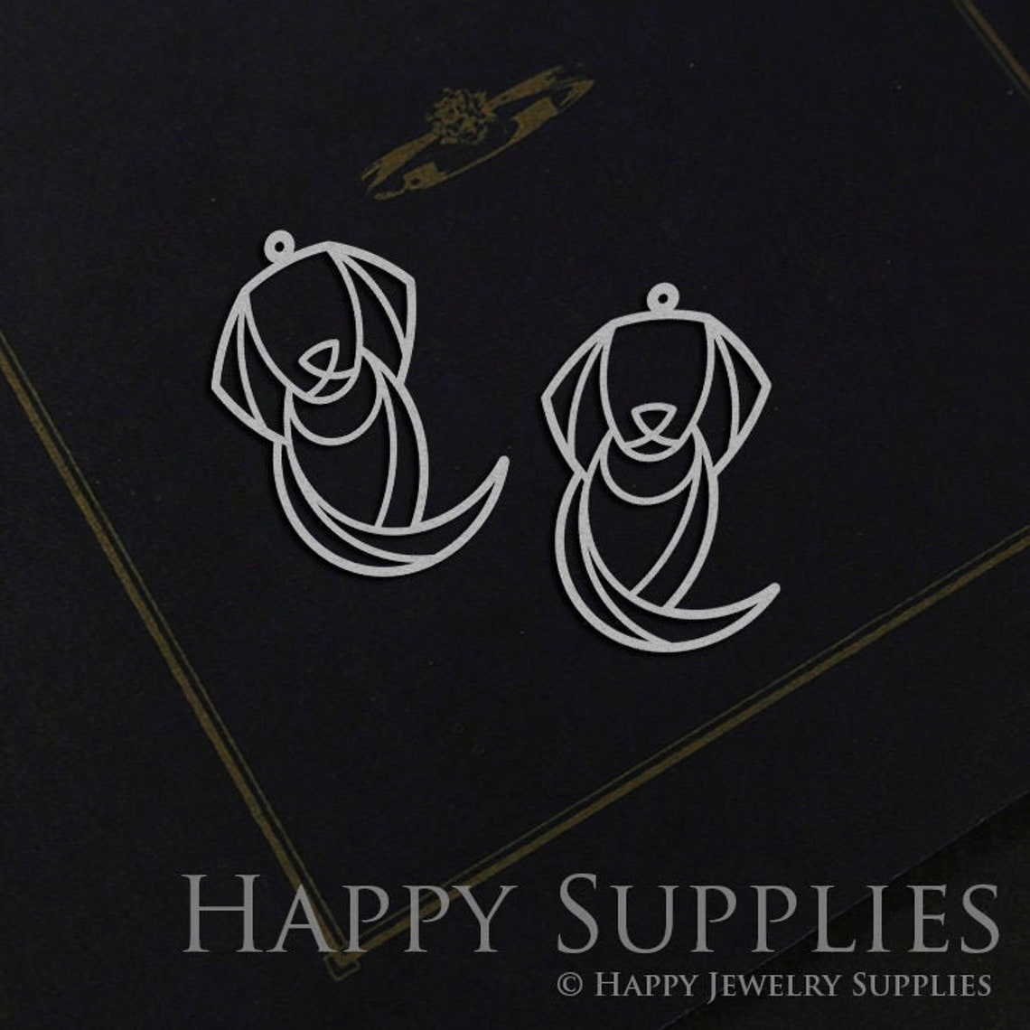 Stainless Steel Jewelry Charms, Dog Stainless Steel Earring Charms, Stainless Steel Silver Jewelry Pendants, Stainless Steel Silver Jewelry Findings, Stainless Steel Pendants Jewelry Wholesale (SSD966)
