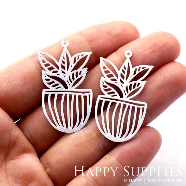 Stainless Steel Jewelry Charms,  Leaves Stainless Steel Earring Charms, Stainless Steel Silver Jewelry Pendants, Stainless Steel Silver Jewelry Findings, Stainless Steel Pendants Jewelry Wholesale (SSD942)