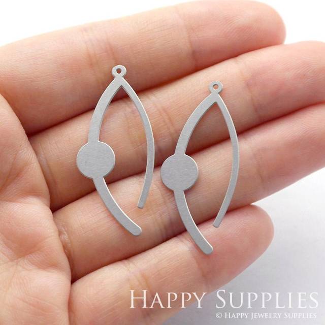 Stainless Steel Jewelry Charms, Geometry Stainless Steel Earring Charms, Stainless Steel Silver Jewelry Pendants, Stainless Steel Silver Jewelry Findings, Stainless Steel Pendants Jewelry Wholesale (SSD886)