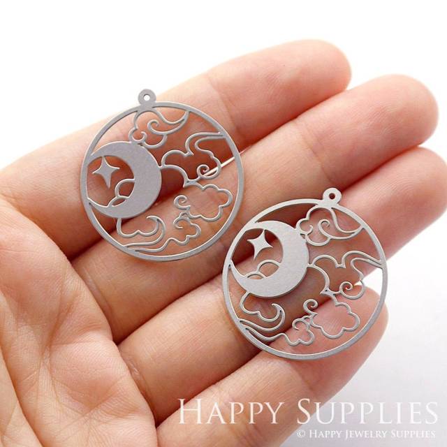 Stainless Steel Jewelry Charms, Geometry Stainless Steel Earring Charms, Stainless Steel Silver Jewelry Pendants, Stainless Steel Silver Jewelry Findings, Stainless Steel Pendants Jewelry Wholesale (SSD904)