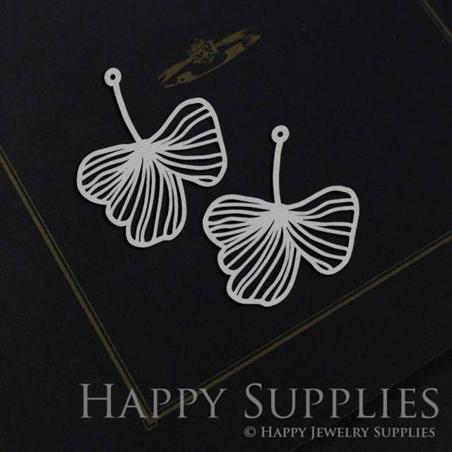 Stainless Steel Jewelry Charms, Leaves Stainless Steel Earring Charms, Stainless Steel Silver Jewelry Pendants, Stainless Steel Silver Jewelry Findings, Stainless Steel Pendants Jewelry Wholesale (SSD950)