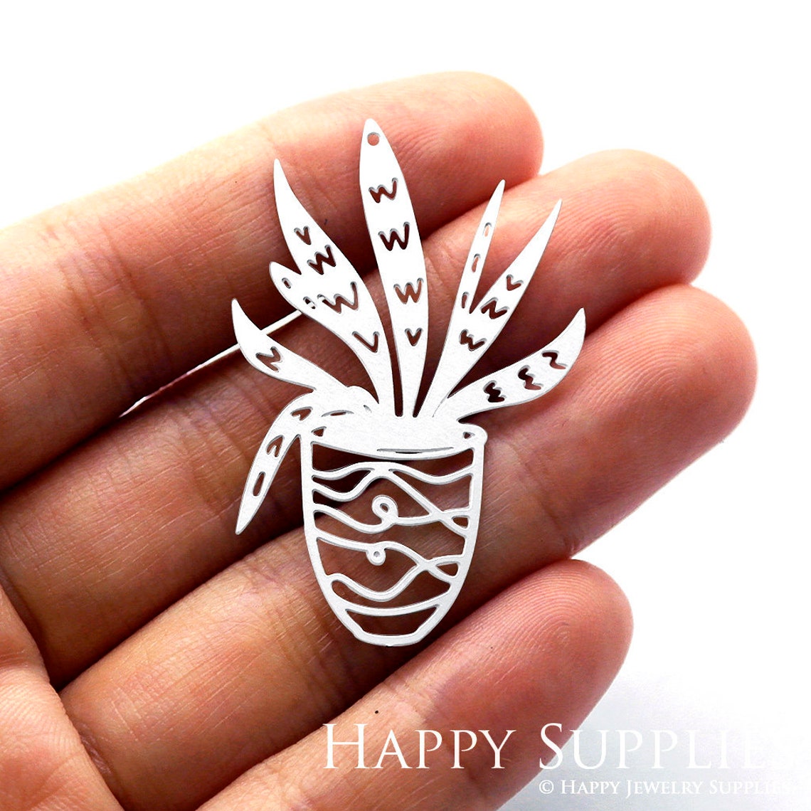 Stainless Steel Jewelry Charms, Leaves Stainless Steel Earring Charms, Stainless Steel Silver Jewelry Pendants, Stainless Steel Silver Jewelry Findings, Stainless Steel Pendants Jewelry Wholesale (SSD946)