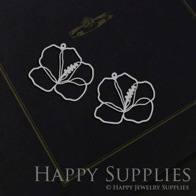 Stainless Steel Jewelry Charms, Flowers Stainless Steel Earring Charms, Stainless Steel Silver Jewelry Pendants, Stainless Steel Silver Jewelry Findings, Stainless Steel Pendants Jewelry Wholesale (SSD913)