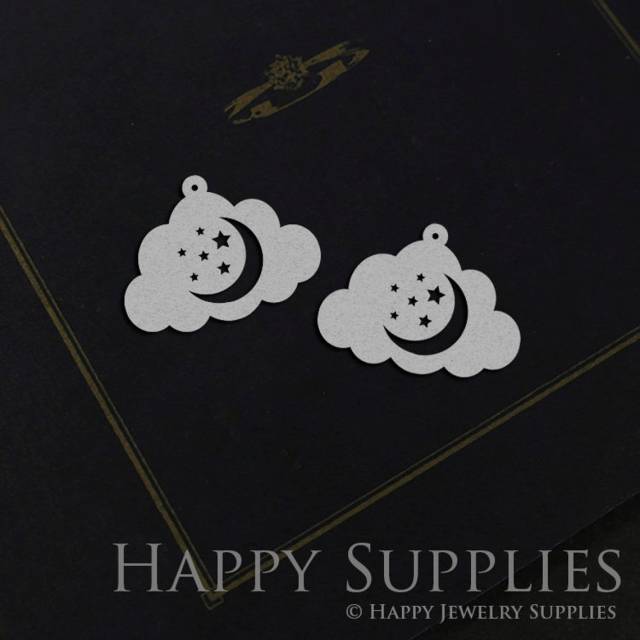 Stainless Steel Jewelry Charms,  Cloud Stainless Steel Earring Charms, Stainless Steel Silver Jewelry Pendants, Stainless Steel Silver Jewelry Findings, Stainless Steel Pendants Jewelry Wholesale (SSD1019)