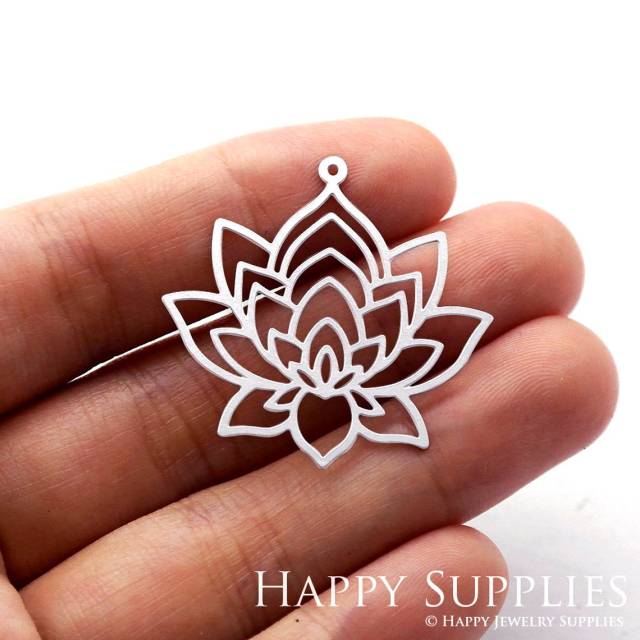 Stainless Steel Jewelry Charms, Flowers Stainless Steel Earring Charms, Stainless Steel Silver Jewelry Pendants, Stainless Steel Silver Jewelry Findings, Stainless Steel Pendants Jewelry Wholesale (SSD940)