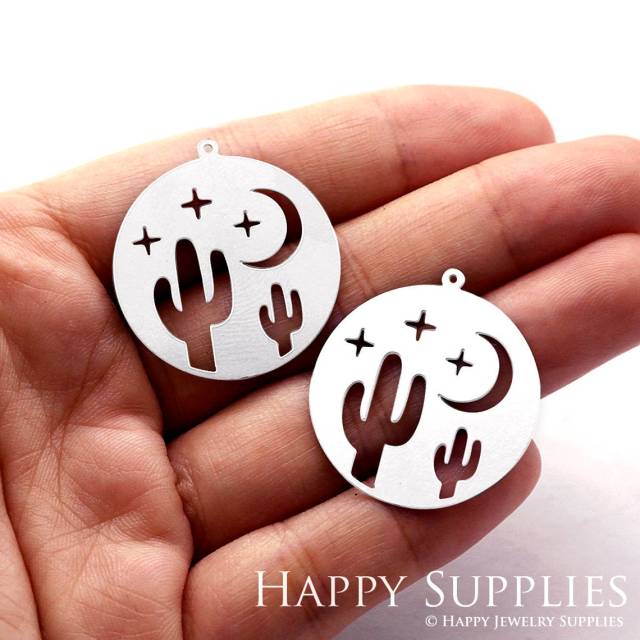 Stainless Steel Jewelry Charms, Geometry Stainless Steel Earring Charms, Stainless Steel Silver Jewelry Pendants, Stainless Steel Silver Jewelry Findings, Stainless Steel Pendants Jewelry Wholesale (SSD939)