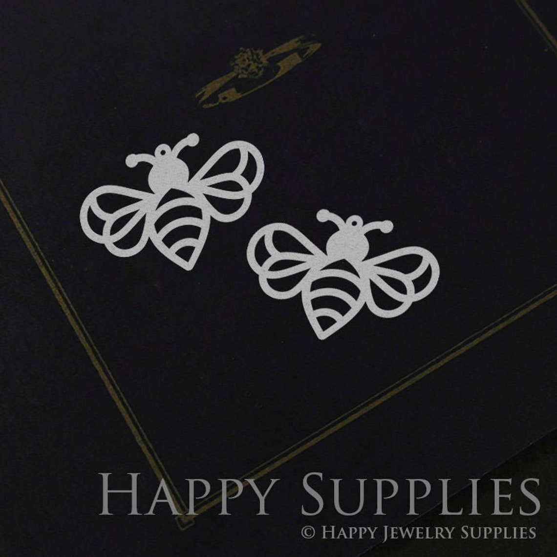 Stainless Steel Jewelry Charms, Bee Stainless Steel Earring Charms, Stainless Steel Silver Jewelry Pendants, Stainless Steel Silver Jewelry Findings, Stainless Steel Pendants Jewelry Wholesale (SSD986)