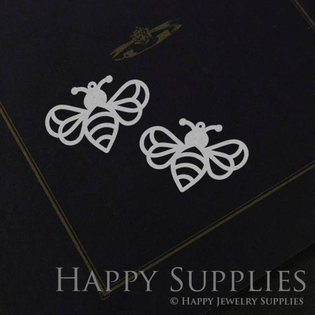 Stainless Steel Jewelry Charms, Bee Stainless Steel Earring Charms, Stainless Steel Silver Jewelry Pendants, Stainless Steel Silver Jewelry Findings, Stainless Steel Pendants Jewelry Wholesale (SSD986)