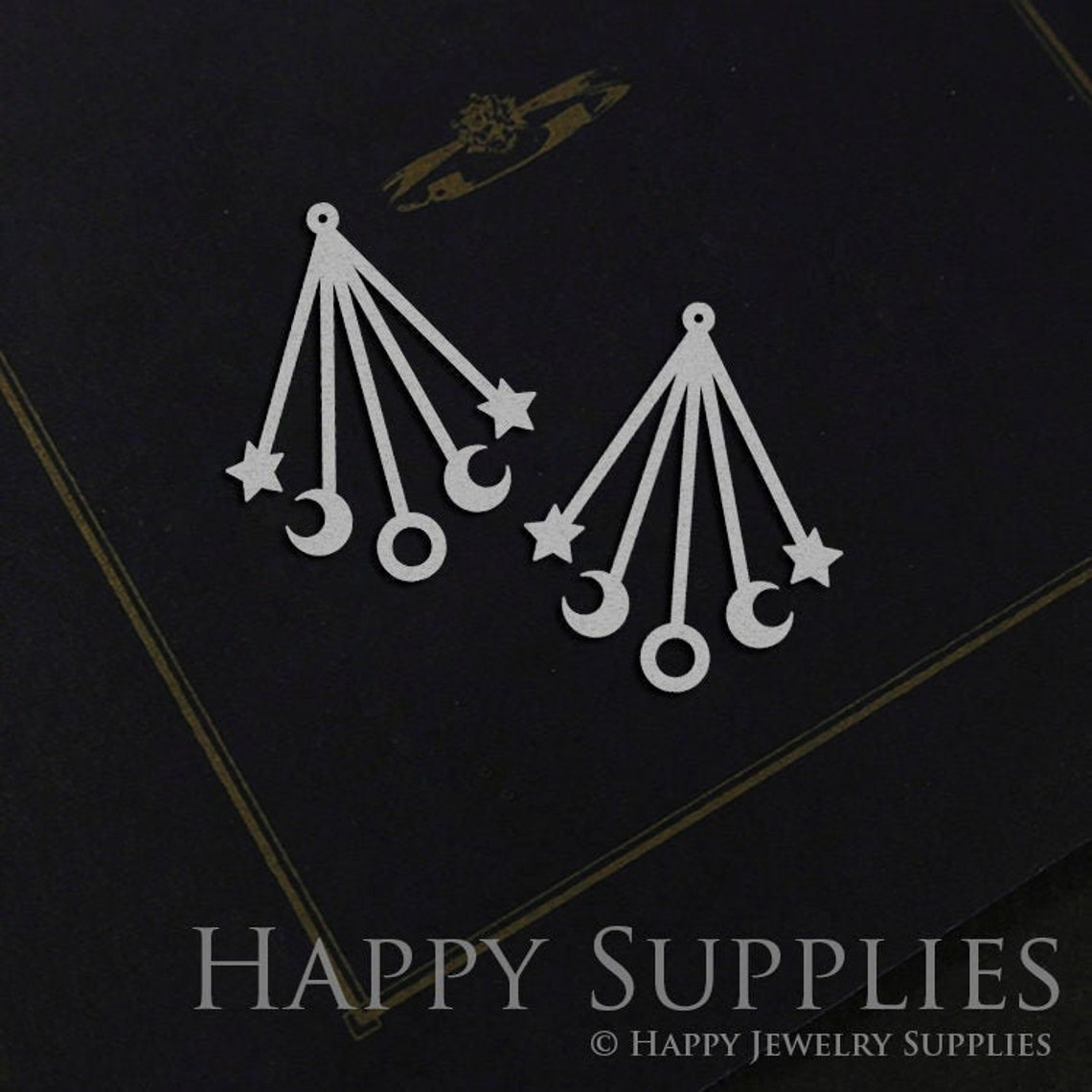 Stainless Steel Jewelry Charms, Moon Phases Stainless Steel Earring Charms, Stainless Steel Silver Jewelry Pendants, Stainless Steel Silver Jewelry Findings, Stainless Steel Pendants Jewelry Wholesale (SSD1070)
