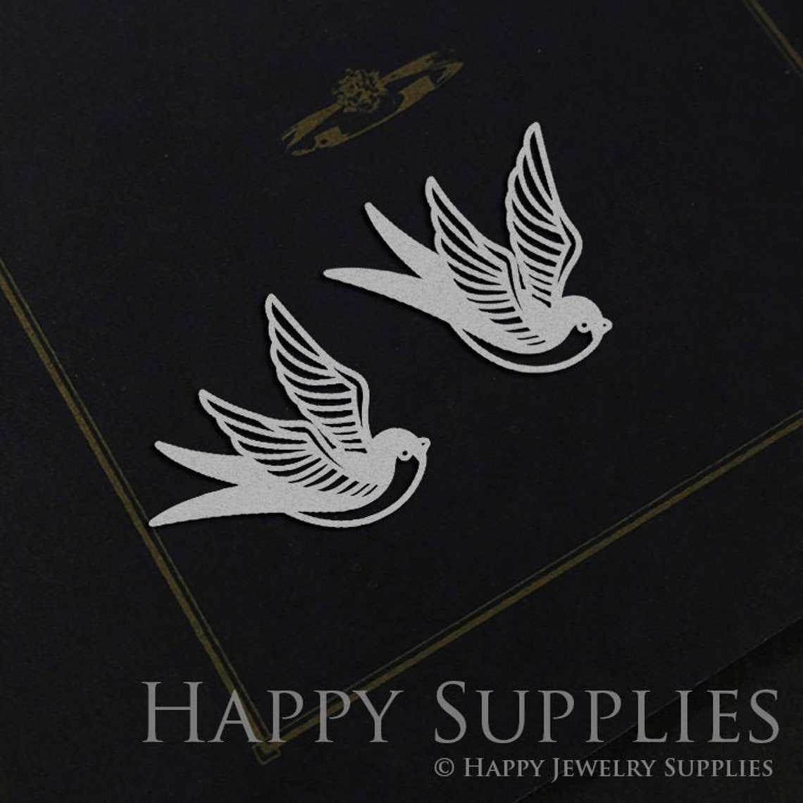 Stainless Steel Jewelry Charms, Swallow Stainless Steel Earring Charms, Stainless Steel Silver Jewelry Pendants, Stainless Steel Silver Jewelry Findings, Stainless Steel Pendants Jewelry Wholesale (SSD1026)