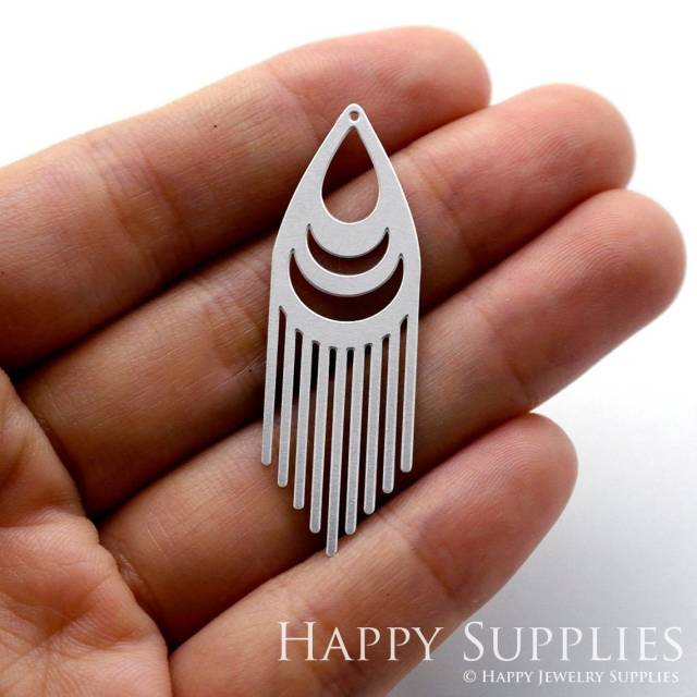 Stainless Steel Jewelry Charms, Geometric Stainless Steel Earring Charms, Stainless Steel Silver Jewelry Pendants, Stainless Steel Silver Jewelry Findings, Stainless Steel Pendants Jewelry Wholesale (SSD1122)