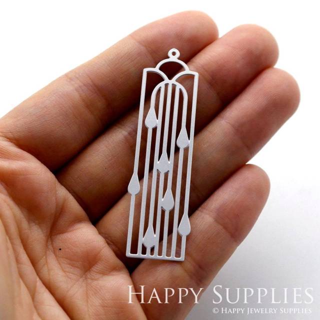 Stainless Steel Jewelry Charms, Geometric Stainless Steel Earring Charms, Stainless Steel Silver Jewelry Pendants, Stainless Steel Silver Jewelry Findings, Stainless Steel Pendants Jewelry Wholesale (SSD1131)