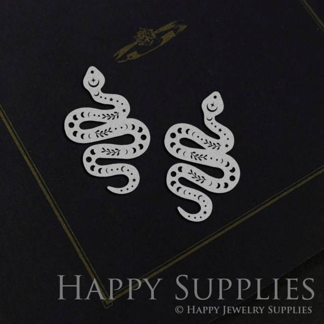 Stainless Steel Jewelry Charms, Snake Stainless Steel Earring Charms, Stainless Steel Silver Jewelry Pendants, Stainless Steel Silver Jewelry Findings, Stainless Steel Pendants Jewelry Wholesale (SSD1030)