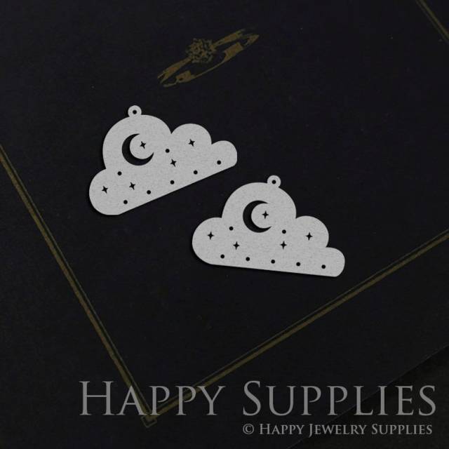 Stainless Steel Jewelry Charms, Cloud Stainless Steel Earring Charms, Stainless Steel Silver Jewelry Pendants, Stainless Steel Silver Jewelry Findings, Stainless Steel Pendants Jewelry Wholesale (SSD1084)