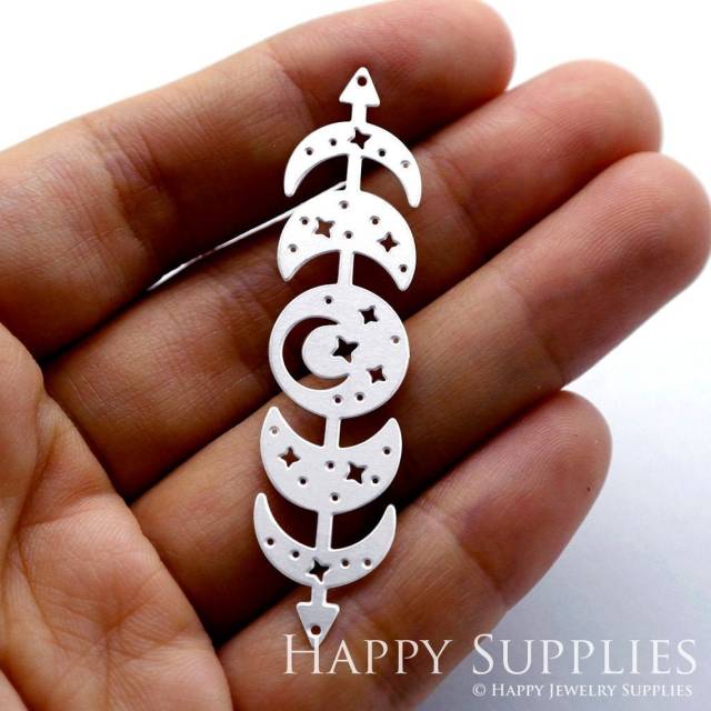 Stainless Steel Jewelry Charms, Geometry Stainless Steel Earring Charms, Stainless Steel Silver Jewelry Pendants, Stainless Steel Silver Jewelry Findings, Stainless Steel Pendants Jewelry Wholesale (SSD1255)