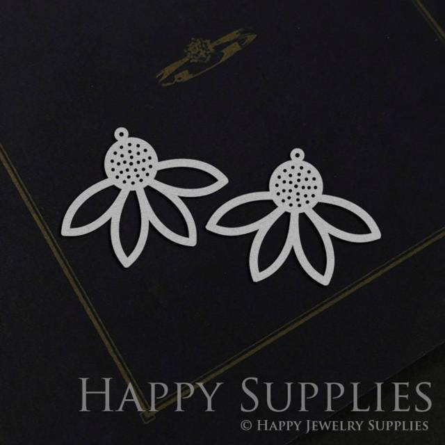 Stainless Steel Jewelry Charms, Flowers Stainless Steel Earring Charms, Stainless Steel Silver Jewelry Pendants, Stainless Steel Silver Jewelry Findings, Stainless Steel Pendants Jewelry Wholesale (SSD1174)