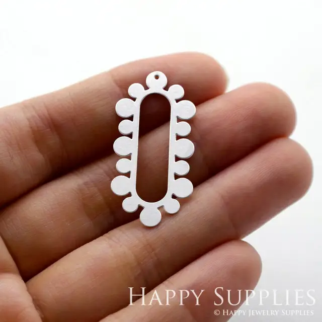 Stainless Steel Jewelry Charms, Oval Stainless Steel Earring Charms, Stainless Steel Silver Jewelry Pendants, Stainless Steel Silver Jewelry Findings, Stainless Steel Pendants Jewelry Wholesale (SSD1228)