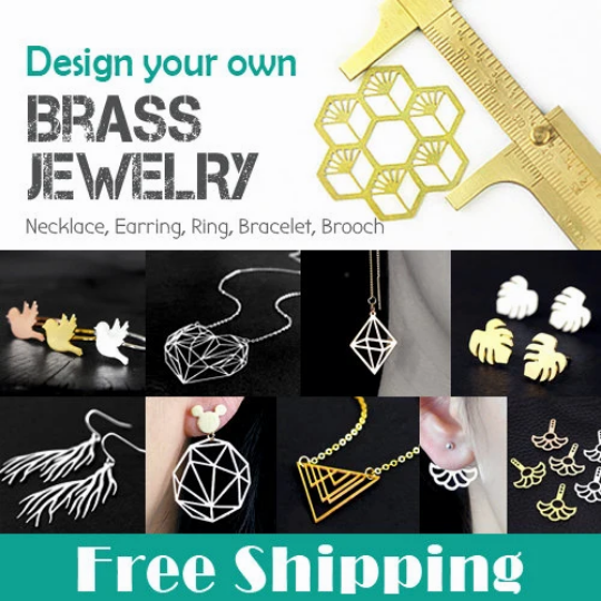 Design You Own Brass Pendant Jewelry Service (Mini Order 50pcs each Design)