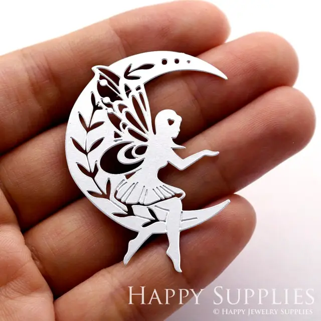 Stainless Steel Jewelry Charms, Angel Stainless Steel Earring Charms, Stainless Steel Silver Jewelry Pendants, Stainless Steel Silver Jewelry Findings, Stainless Steel Pendants Jewelry Wholesale (SSD1198)