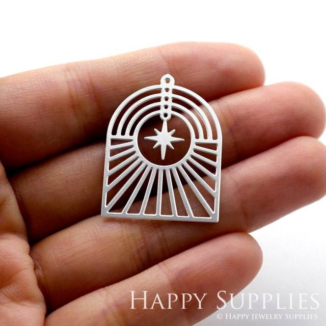 Stainless Steel Jewelry Charms, Star Stainless Steel Earring Charms, Stainless Steel Silver Jewelry Pendants, Stainless Steel Silver Jewelry Findings, Stainless Steel Pendants Jewelry Wholesale (SSD1221)