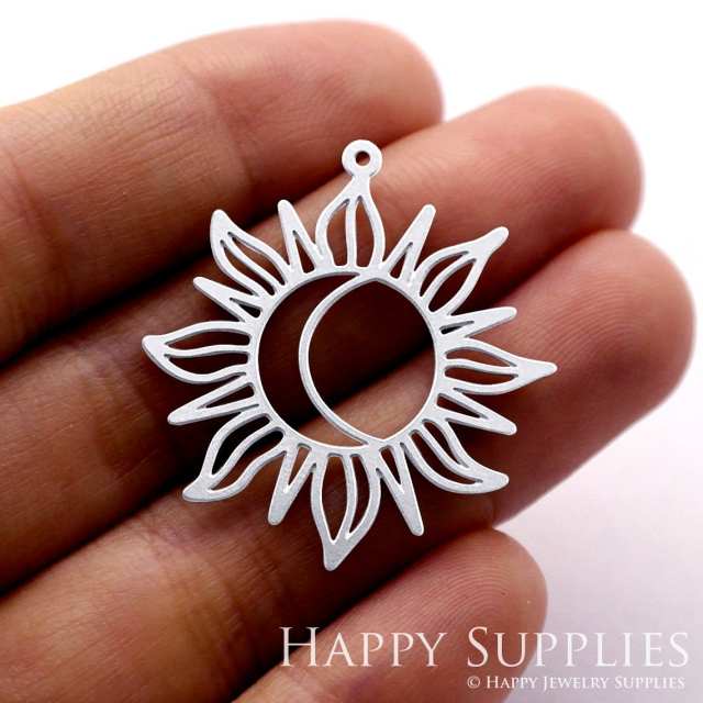 Stainless Steel Jewelry Charms, Flower Stainless Steel Earring Charms, Stainless Steel Silver Jewelry Pendants, Stainless Steel Silver Jewelry Findings, Stainless Steel Pendants Jewelry Wholesale (SSD1249)