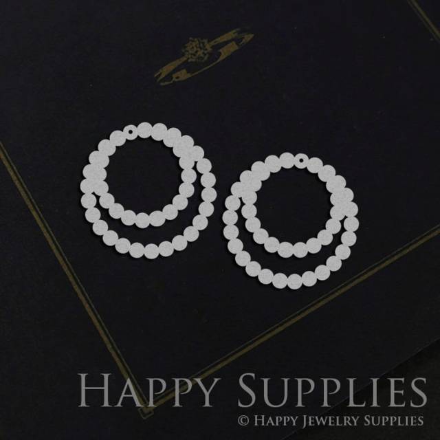 Stainless Steel Jewelry Charms, Circle Stainless Steel Earring Charms, Stainless Steel Silver Jewelry Pendants, Stainless Steel Silver Jewelry Findings, Stainless Steel Pendants Jewelry Wholesale (SSD1172)