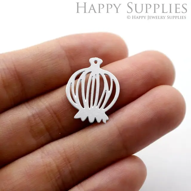 Stainless Steel Jewelry Charms, Dandelion Flower Stainless Steel Earring Charms, Stainless Steel Silver Jewelry Pendants, Stainless Steel Silver Jewelry Findings, Stainless Steel Pendants Jewelry Wholesale (SSD1181)