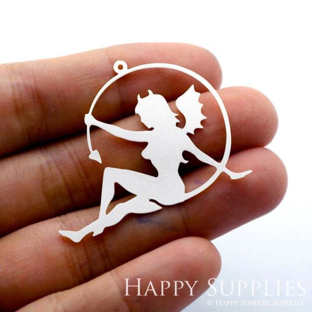 Stainless Steel Jewelry Charms, Witch Stainless Steel Earring Charms, Stainless Steel Silver Jewelry Pendants, Stainless Steel Silver Jewelry Findings, Stainless Steel Pendants Jewelry Wholesale (SSD1465)