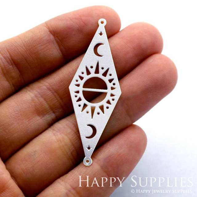Stainless Steel Jewelry Charms, Sun Stainless Steel Earring Charms, Stainless Steel Silver Jewelry Pendants, Stainless Steel Silver Jewelry Findings, Stainless Steel Pendants Jewelry Wholesale (SSD1479)