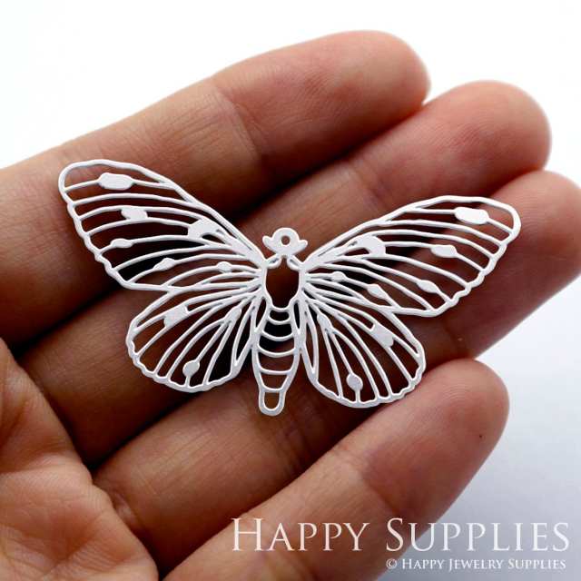 Stainless Steel Jewelry Charms, Butterfly Stainless Steel Earring Charms, Stainless Steel Silver Jewelry Pendants, Stainless Steel Silver Jewelry Findings, Stainless Steel Pendants Jewelry Wholesale (SSD1266)