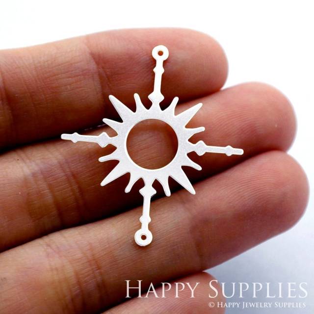 Stainless Steel Jewelry Charms, Sun Stainless Steel Earring Charms, Stainless Steel Silver Jewelry Pendants, Stainless Steel Silver Jewelry Findings, Stainless Steel Pendants Jewelry Wholesale (SSD1486)
