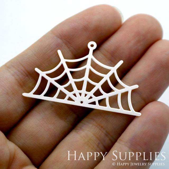 Stainless Steel Jewelry Charms, Cobweb Stainless Steel Earring Charms, Stainless Steel Silver Jewelry Pendants, Stainless Steel Silver Jewelry Findings, Stainless Steel Pendants Jewelry Wholesale (SSD1409)