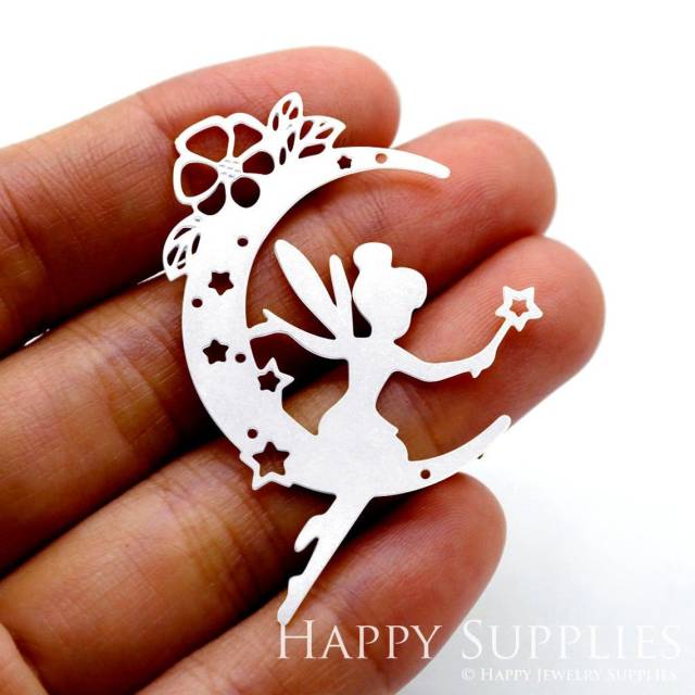 Stainless Steel Jewelry Charms, Angel Stainless Steel Earring Charms, Stainless Steel Silver Jewelry Pendants, Stainless Steel Silver Jewelry Findings, Stainless Steel Pendants Jewelry Wholesale (SSD1559)