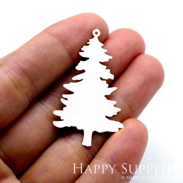 Stainless Steel Jewelry Charms, Christmas tree Stainless Steel Earring Charms, Stainless Steel Silver Jewelry Pendants, Stainless Steel Silver Jewelry Findings, Stainless Steel Pendants Jewelry Wholesale (SSD1546)