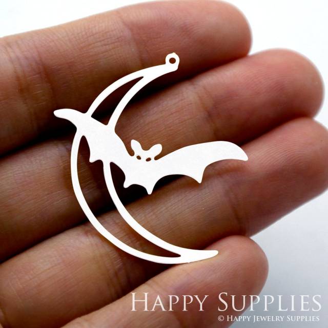 Stainless Steel Jewelry Charms, Bat Stainless Steel Earring Charms, Stainless Steel Silver Jewelry Pendants, Stainless Steel Silver Jewelry Findings, Stainless Steel Pendants Jewelry Wholesale (SSD1504)