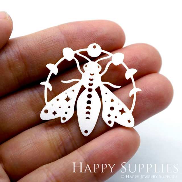 Stainless Steel Jewelry Charms,  Bee  Stainless Steel Earring Charms, Stainless Steel Silver Jewelry Pendants, Stainless Steel Silver Jewelry Findings, Stainless Steel Pendants Jewelry Wholesale (SSD1560)