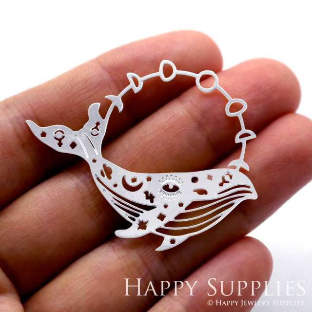 Stainless Steel Jewelry Charms, Dolphin Stainless Steel Earring Charms, Stainless Steel Silver Jewelry Pendants, Stainless Steel Silver Jewelry Findings, Stainless Steel Pendants Jewelry Wholesale (SSD1506)