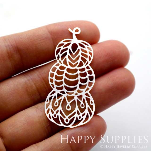 Stainless Steel Jewelry Charms, Pumpkin  Stainless Steel Earring Charms, Stainless Steel Silver Jewelry Pendants, Stainless Steel Silver Jewelry Findings, Stainless Steel Pendants Jewelry Wholesale (SSD1514)